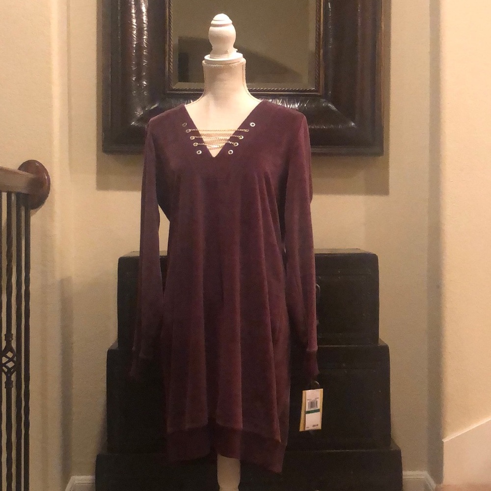NEW Micheal Kors Purple Chained Dress